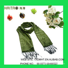 LT Green Jaquard scarves for ladies